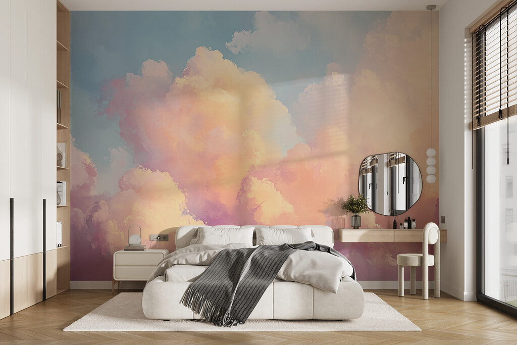 Pastel clouds, golden light — interior 1