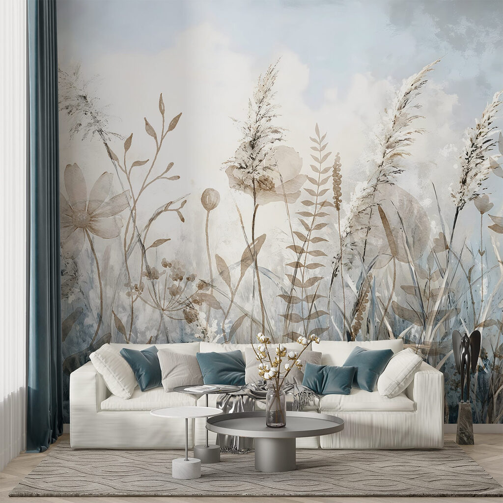 Wildflowers in blue mist — interior 3