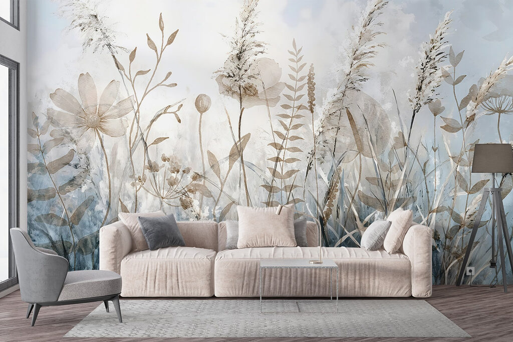 Wildflowers in blue mist — interior 4
