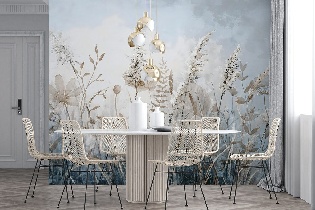 Wildflowers in blue mist — interior 6