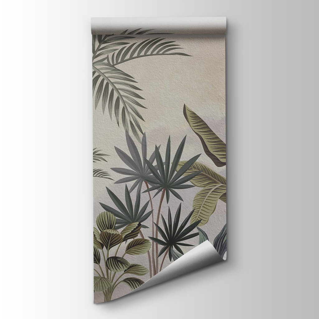 Tropical palms and birds — product view