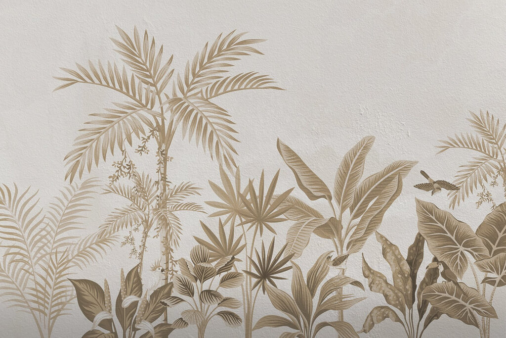 Tropical Night Etching — full design