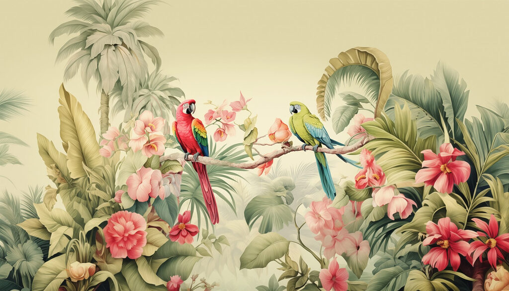 Parrot Blossom Garden — full design