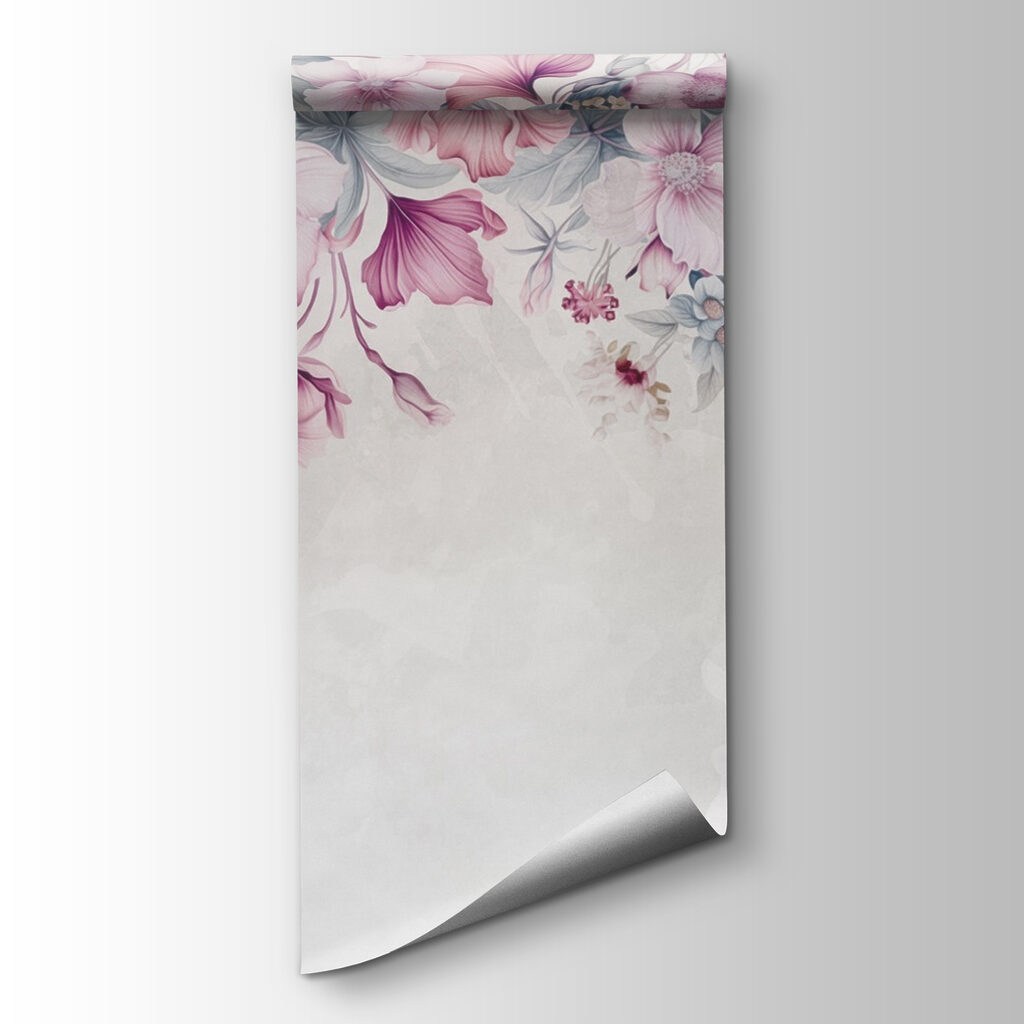 Pink flower border — product view