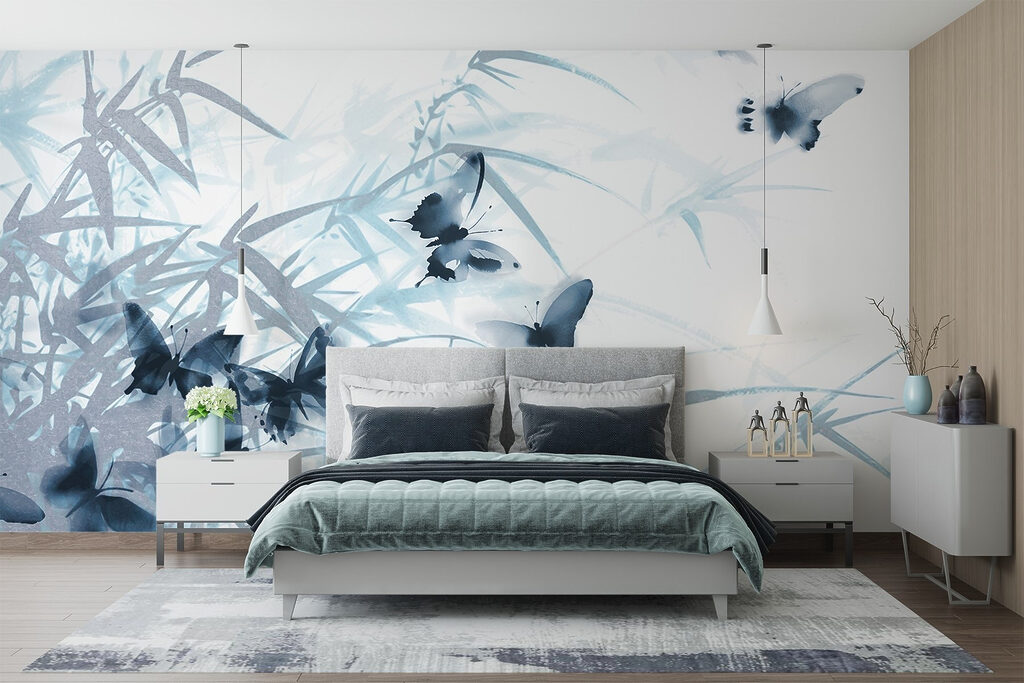 Butterflies among bamboo — interior 2