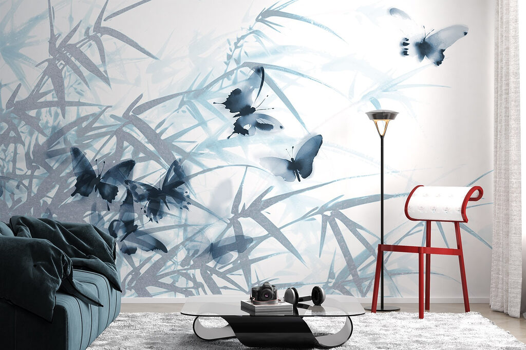 Butterflies among bamboo — interior 4