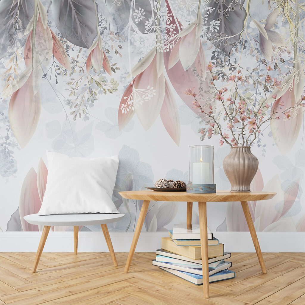 Hanging leaves and blooms — interior 5