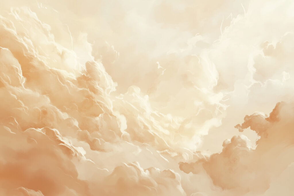 Golden clouds around light — full design
