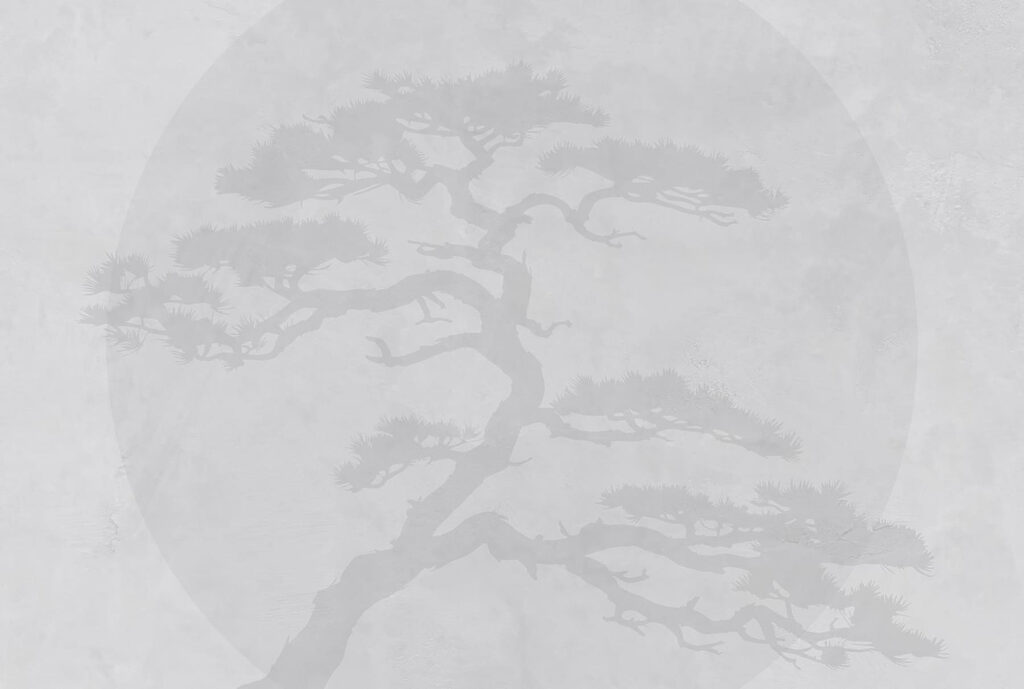 Pine in a circle — full design