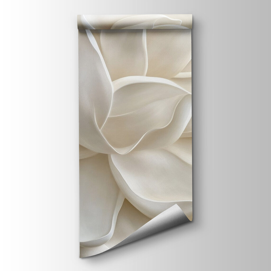 Sculptural white flower — product view