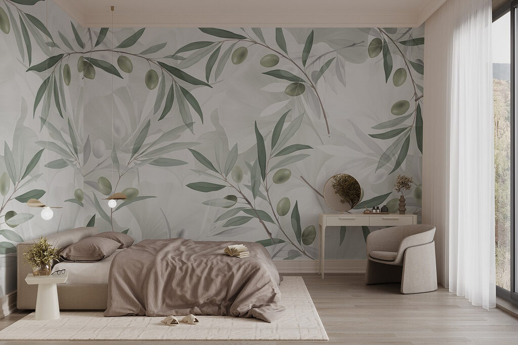 Olive branch pattern — interior 4
