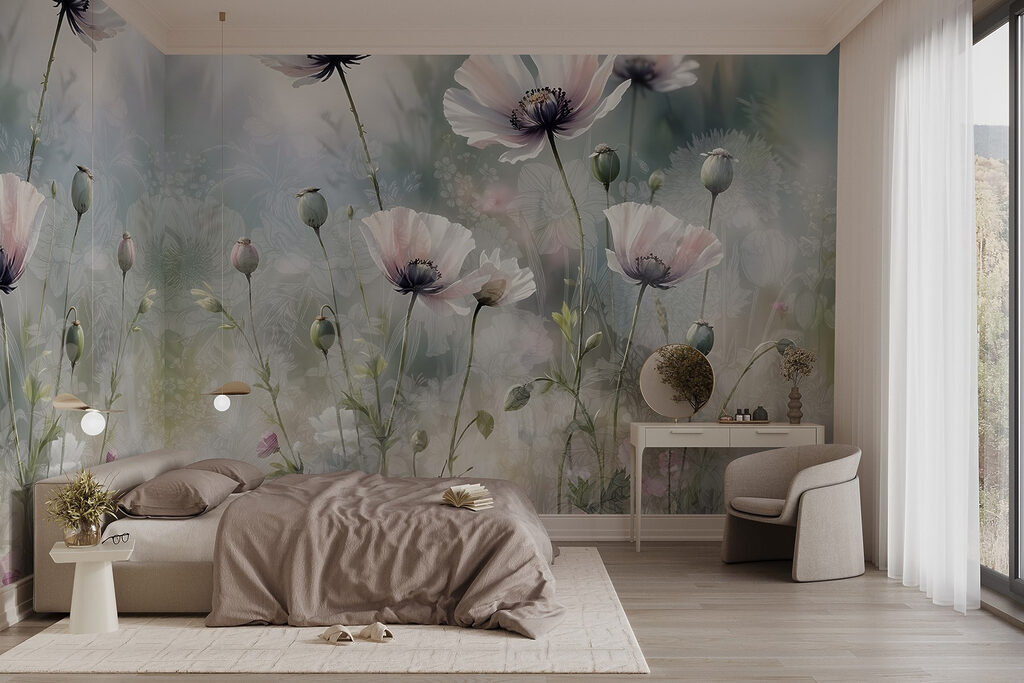 Wildflowers in morning mist — interior 4