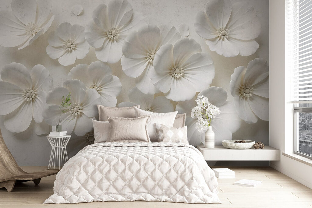 Overlapping blooms, soft shadow — interior 1