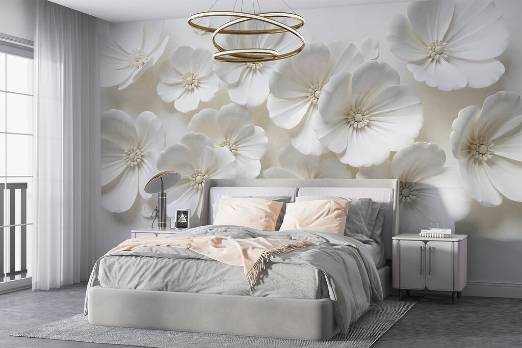 Overlapping blooms, soft shadow — interior 3