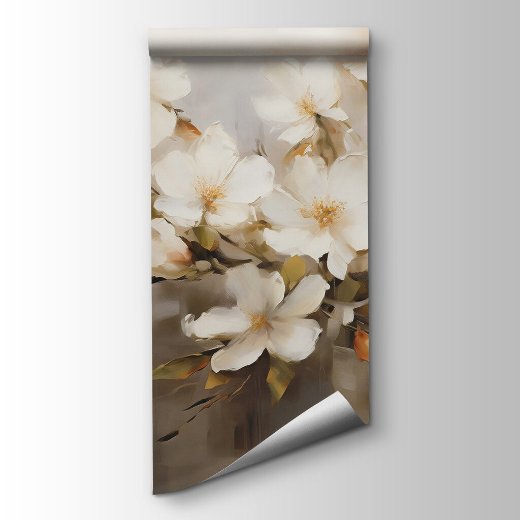White blossom, oil painting — product view