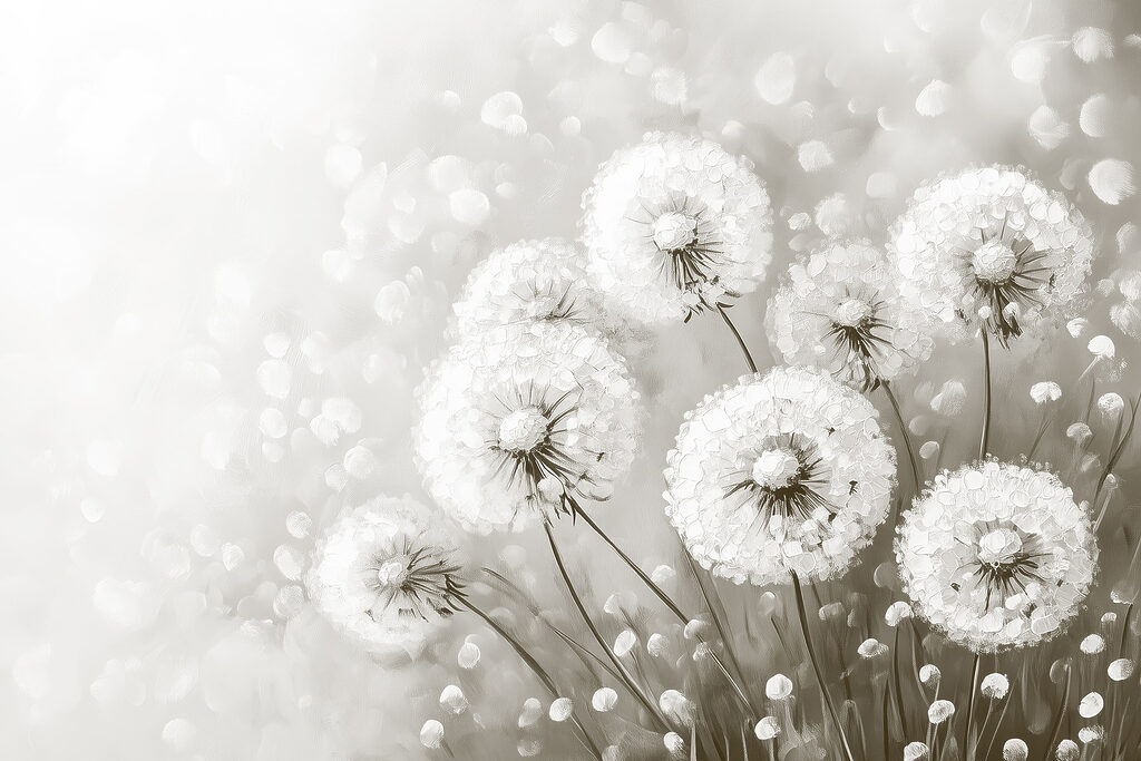 Seeds in soft light — full design