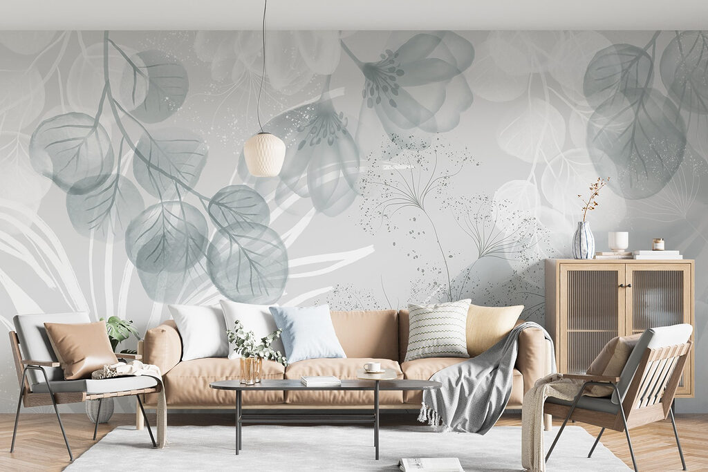 Translucent leaves and palms — interior 5
