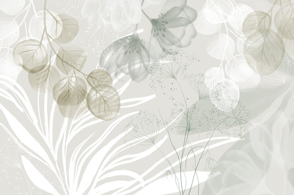 Botanical Lines and Circles — full design
