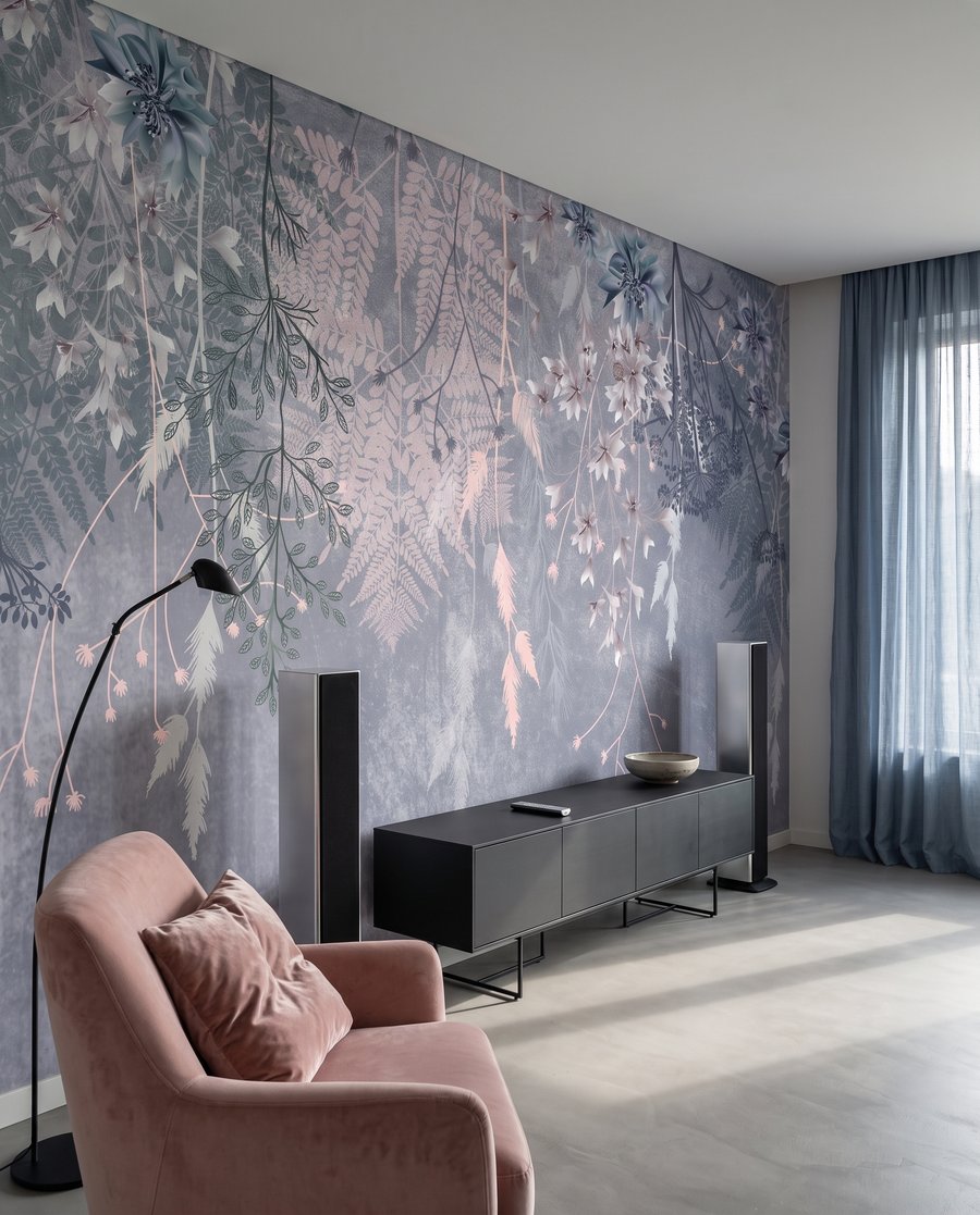 Hanging flower sprays — interior 1