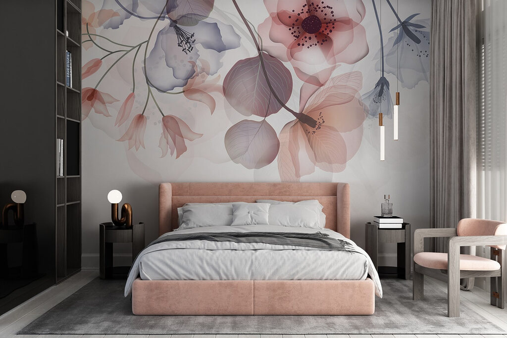 Translucent hanging flowers — interior 2