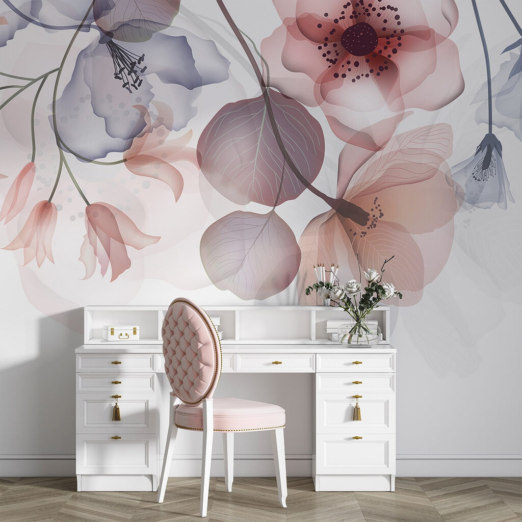 Translucent hanging flowers — interior 4