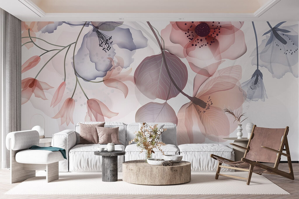 Translucent hanging flowers — interior 5
