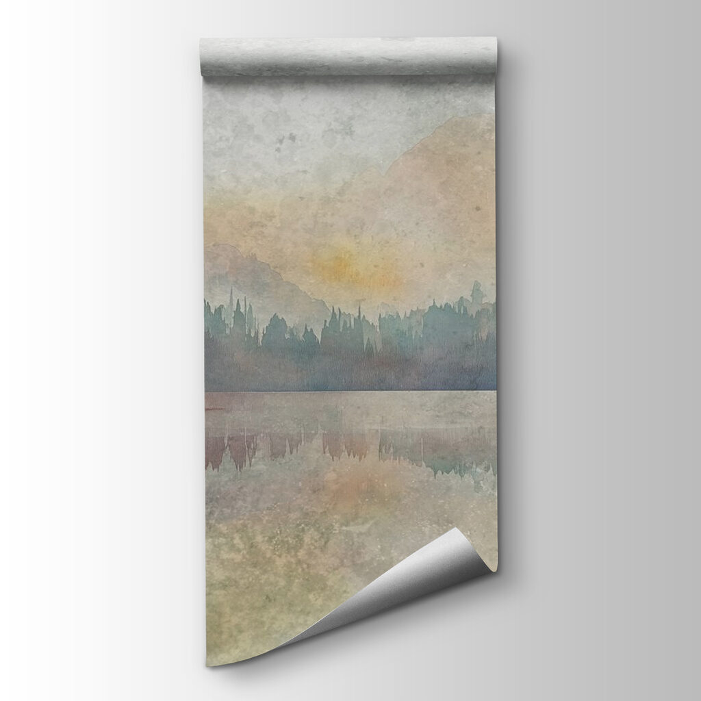 Autumn trees and reflections — product view