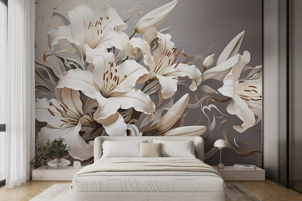 Lilies in Flowing Relief — interior 2