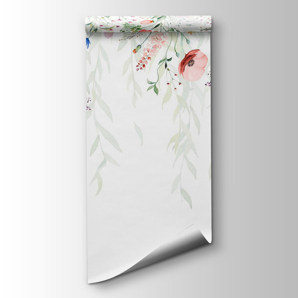 Colourful flowers on white — product view
