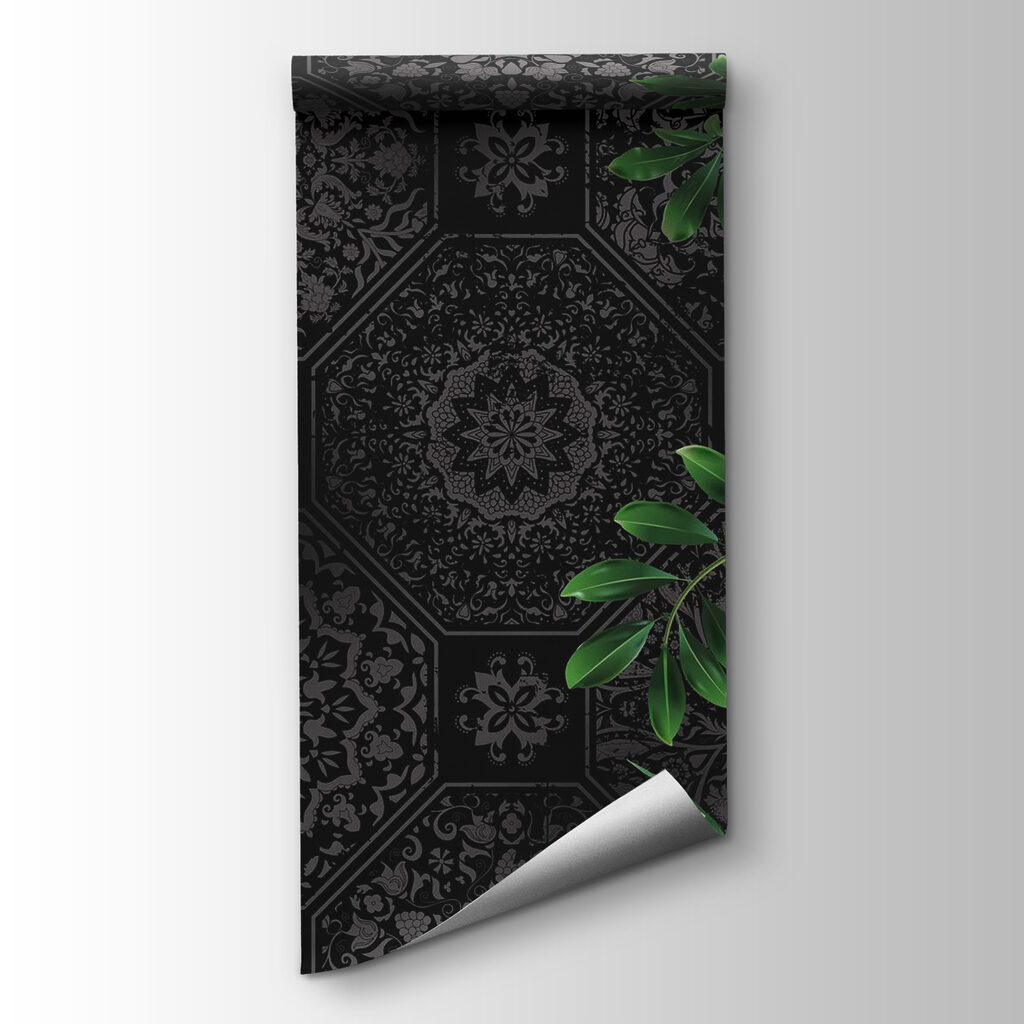 Green leaves, dark patterns — product view
