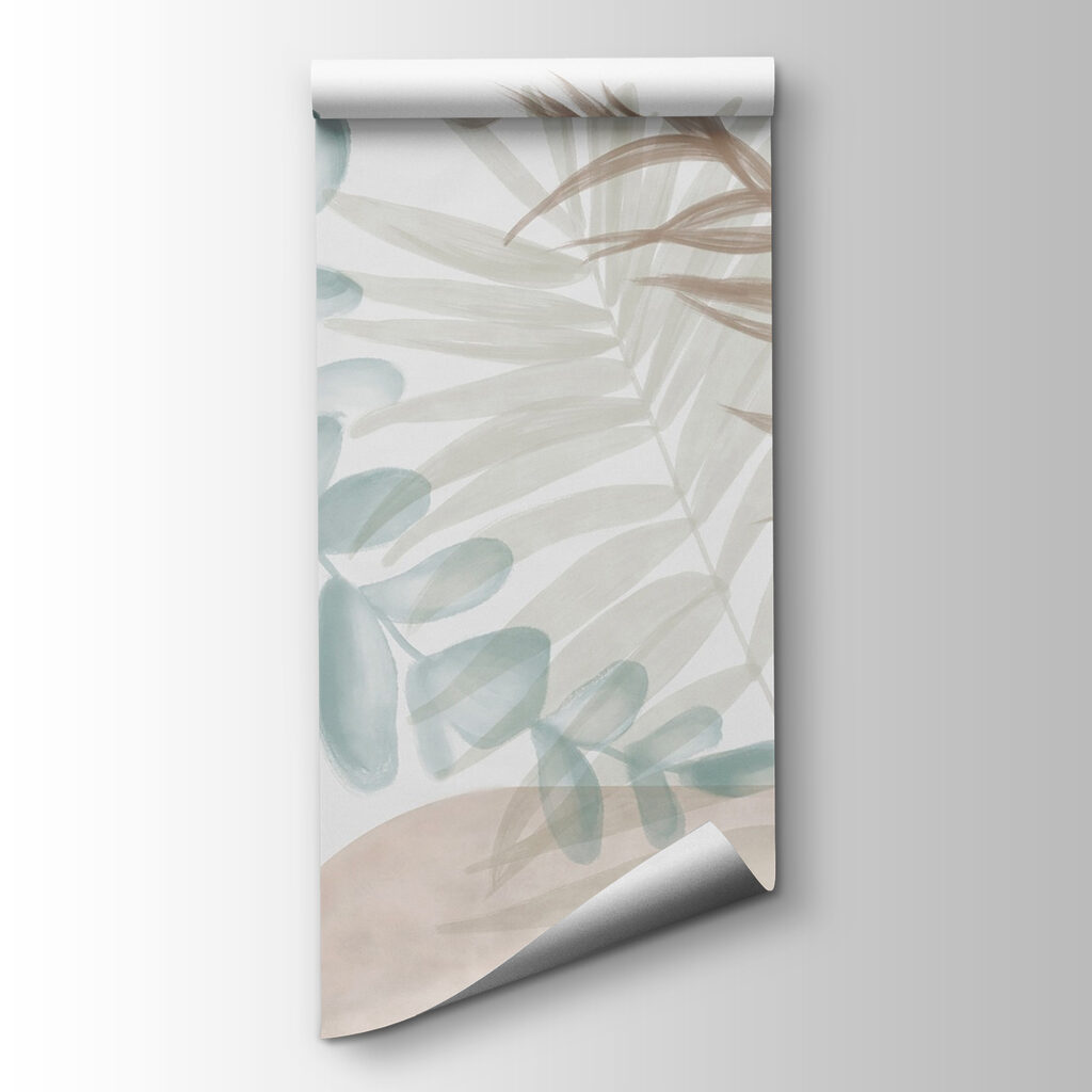 Leaves over soft shapes — product view
