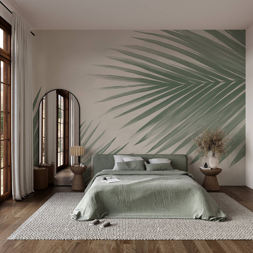 Two palm leaves — interior 1