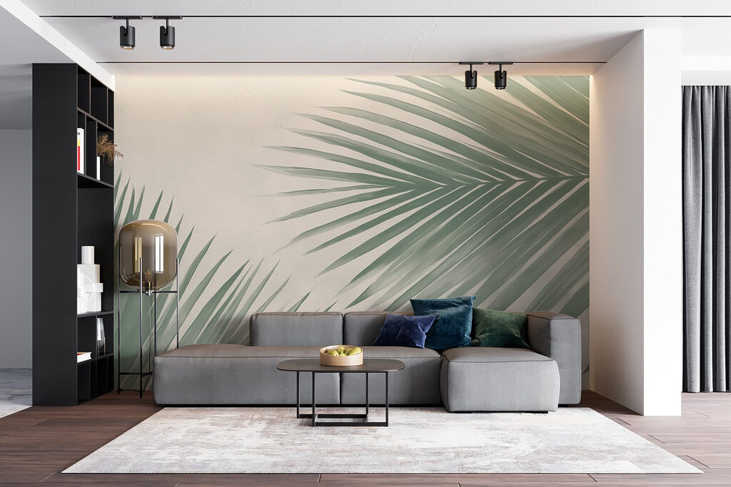 Two palm leaves — interior 4