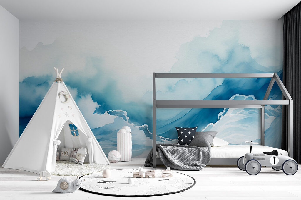 Blue surf in ink — interior 7