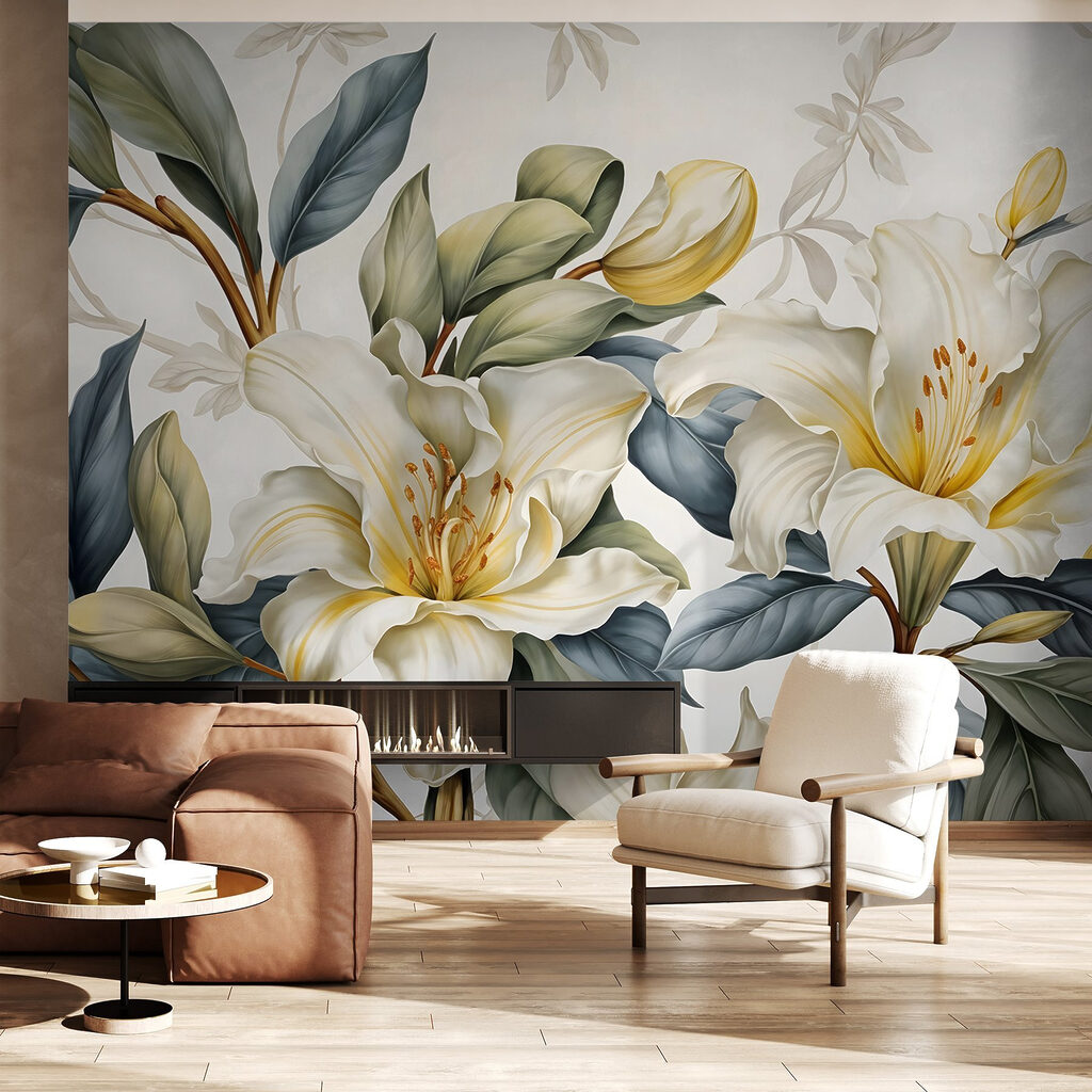 Yellow accents among lilies — interior 4