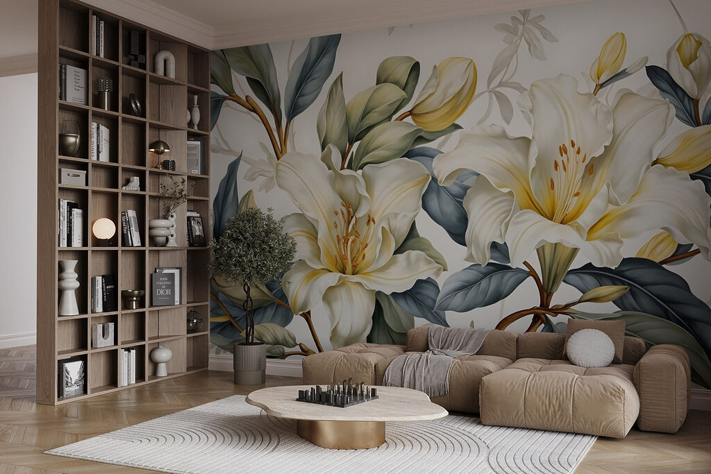 Yellow accents among lilies — interior 5