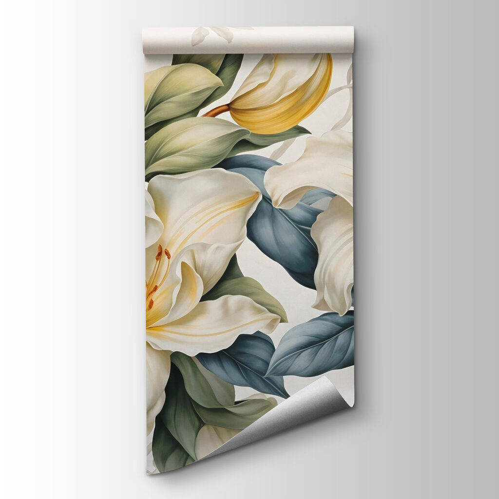 Yellow accents among lilies — product view