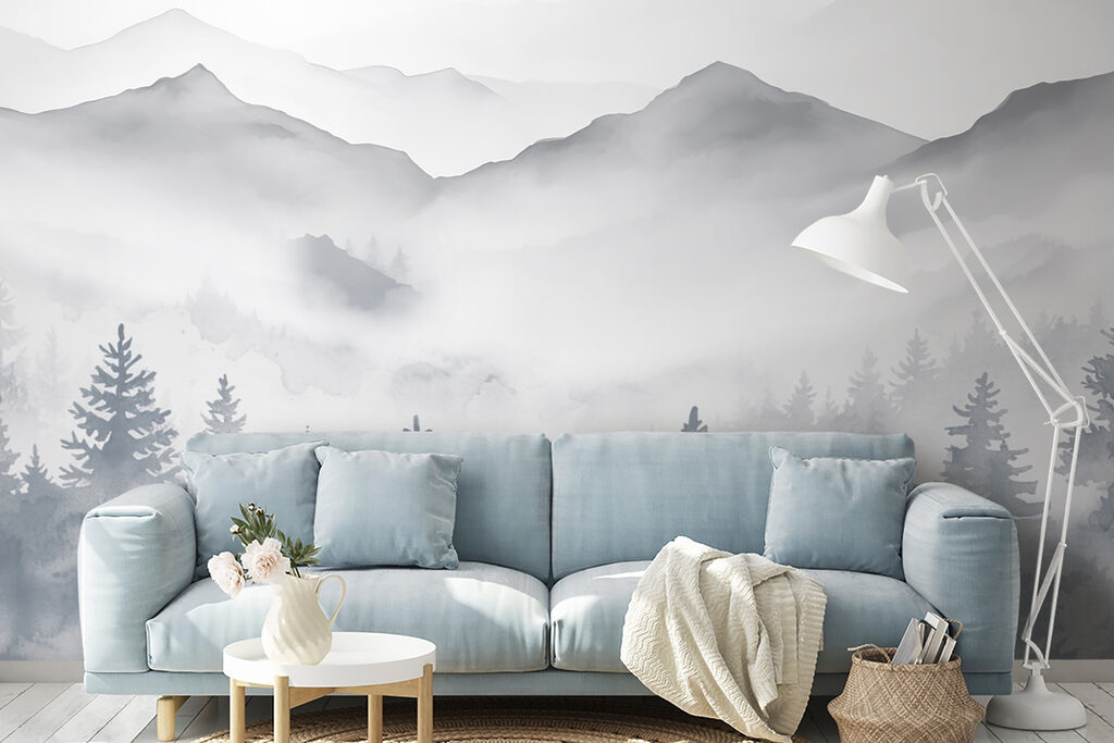 Pines beneath mountain mist — interior 3