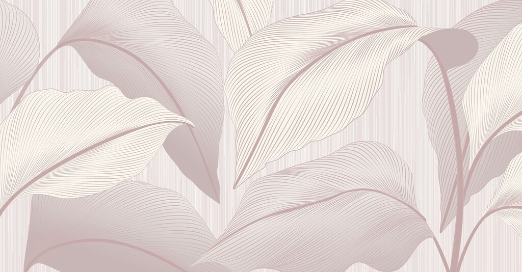 Broad leaves, fine lines — full design