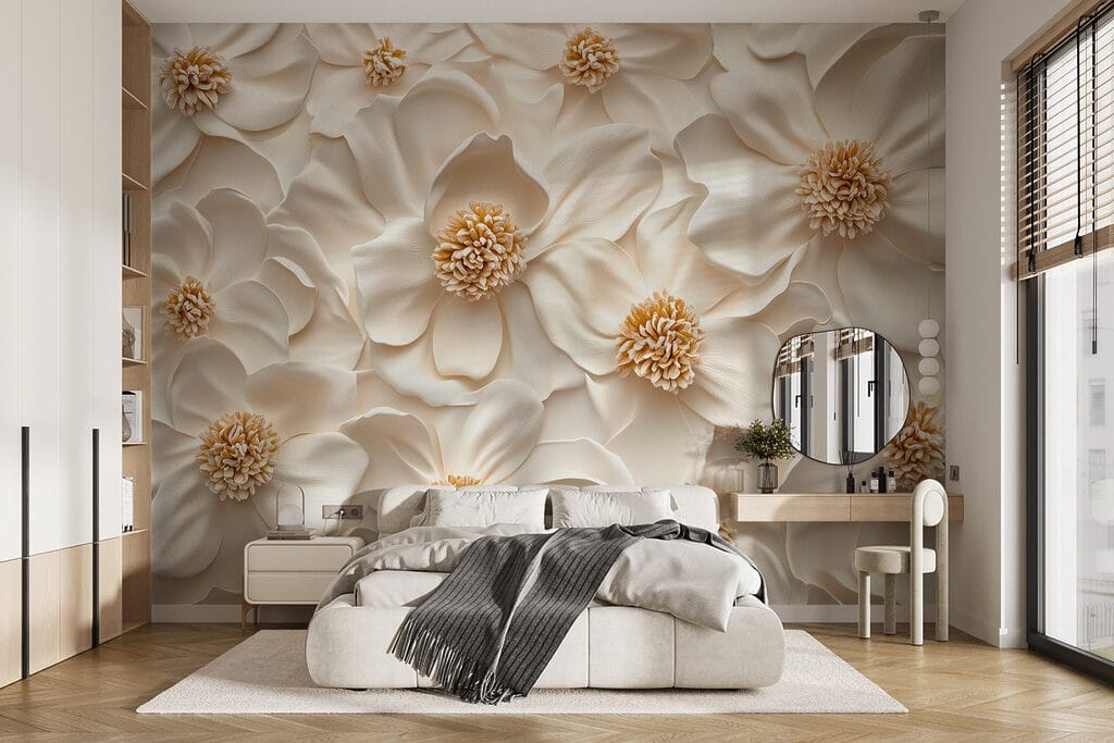 Gold hearts among petals — interior 1