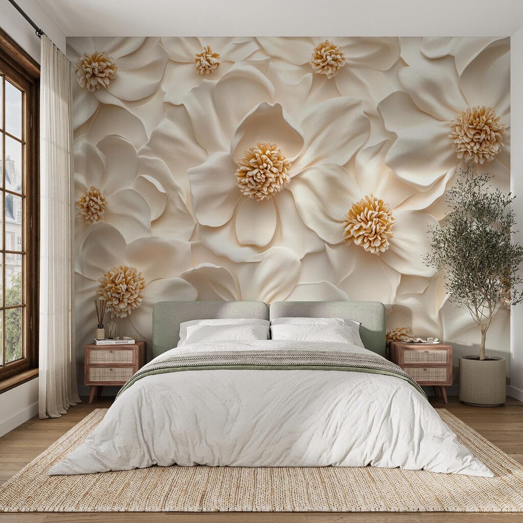 Gold hearts among petals — interior 4