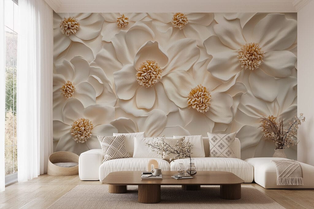 Gold hearts among petals — interior 5