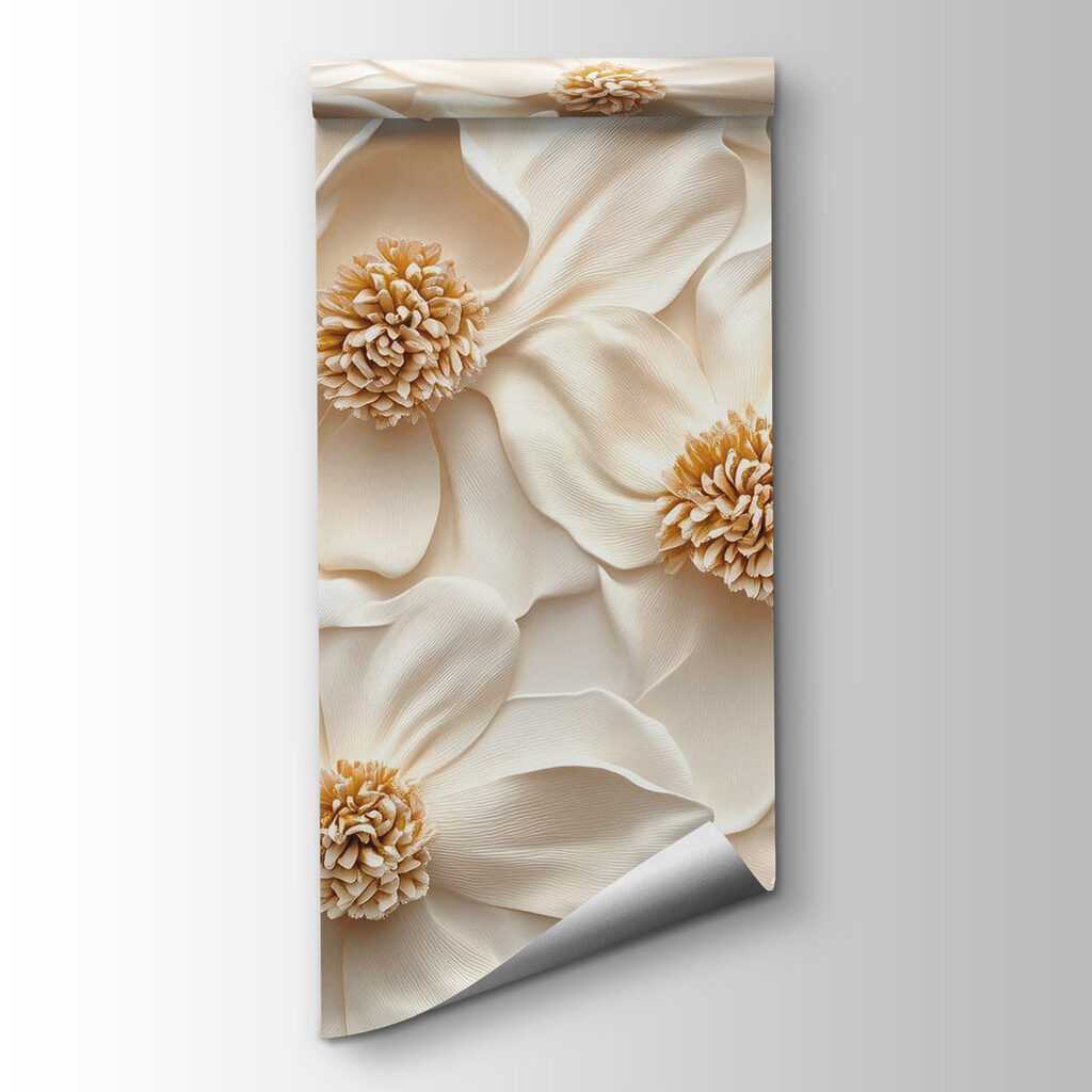 Gold hearts among petals — product view