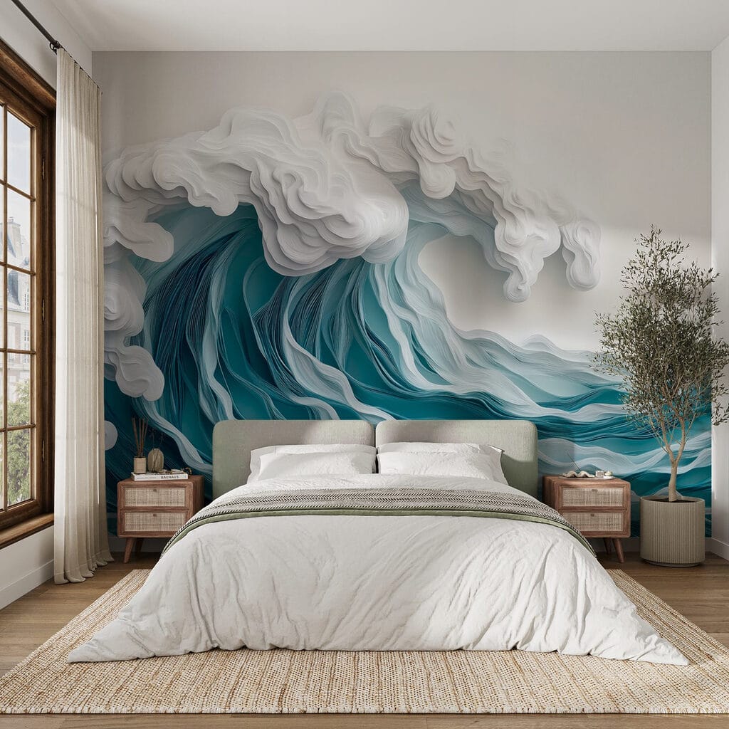 Turquoise surf in layers — interior 3