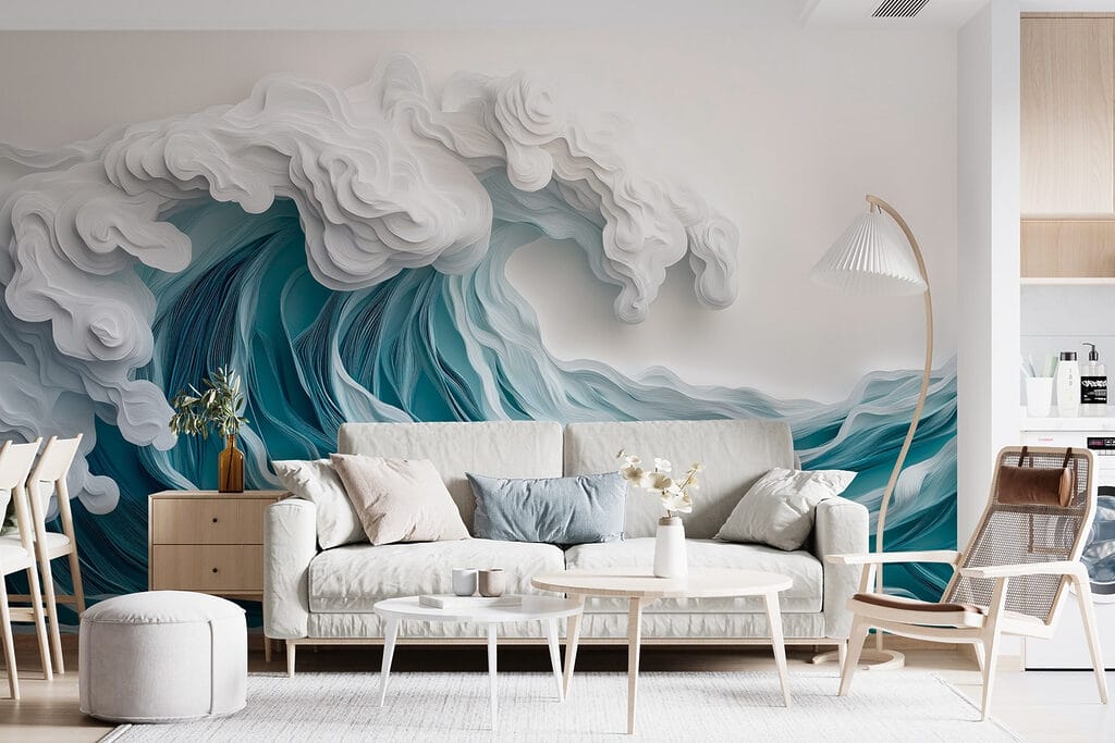 Turquoise surf in layers — interior 4