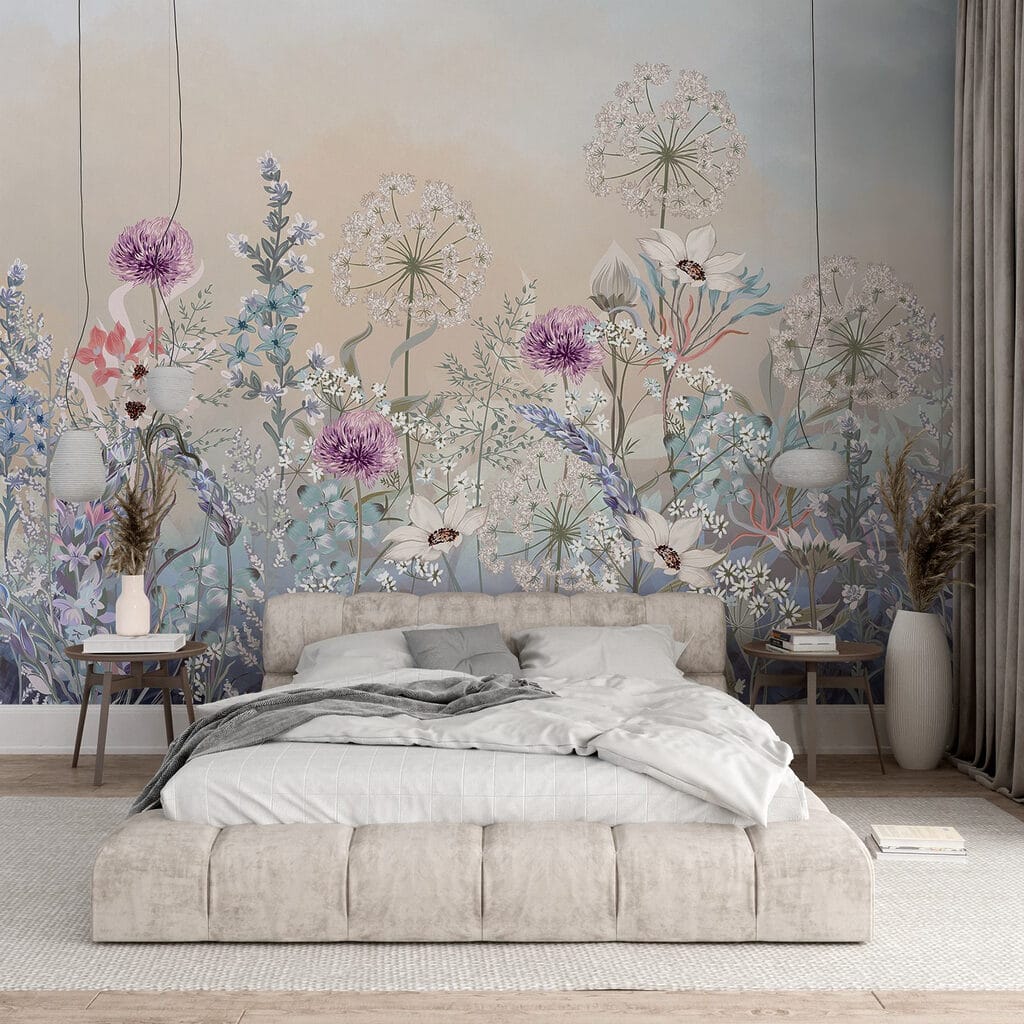 Pastel meadow with wildflowers — interior 2