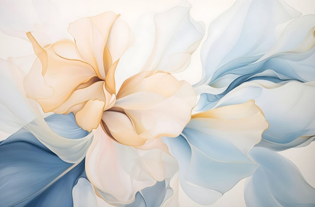 Petals spreading wide — full design