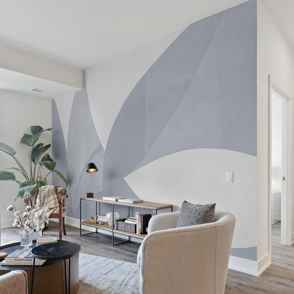 Blue leaf-like shapes — interior 4