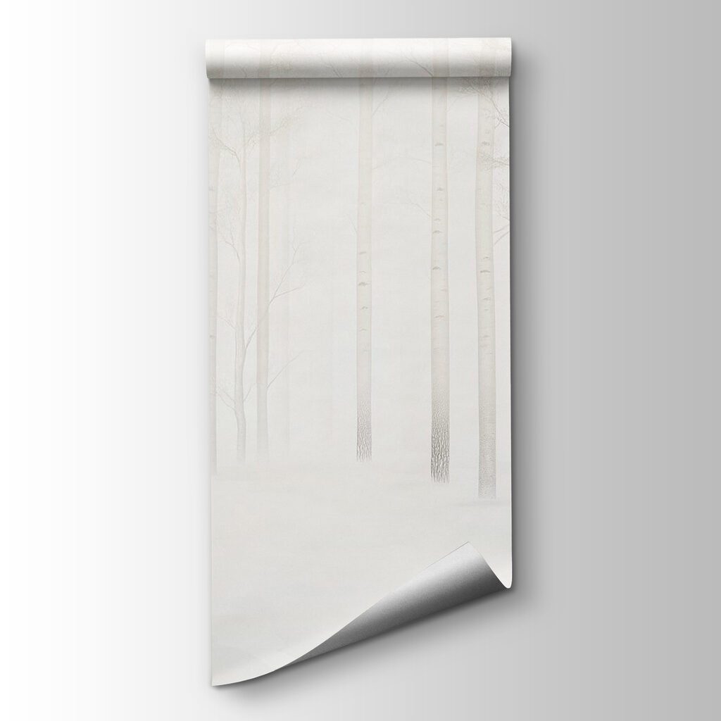 White birches in backlight — product view