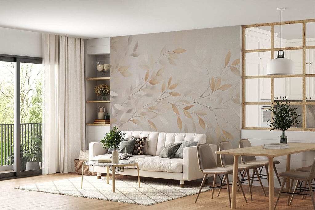 Beige branches in greys — interior 1